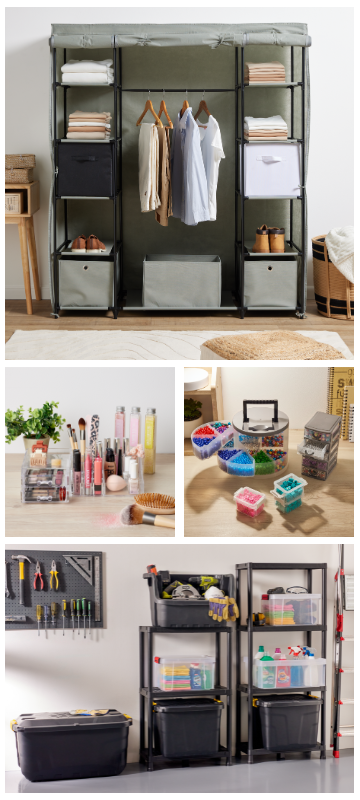 mosa&iuml;que d'images de rangement