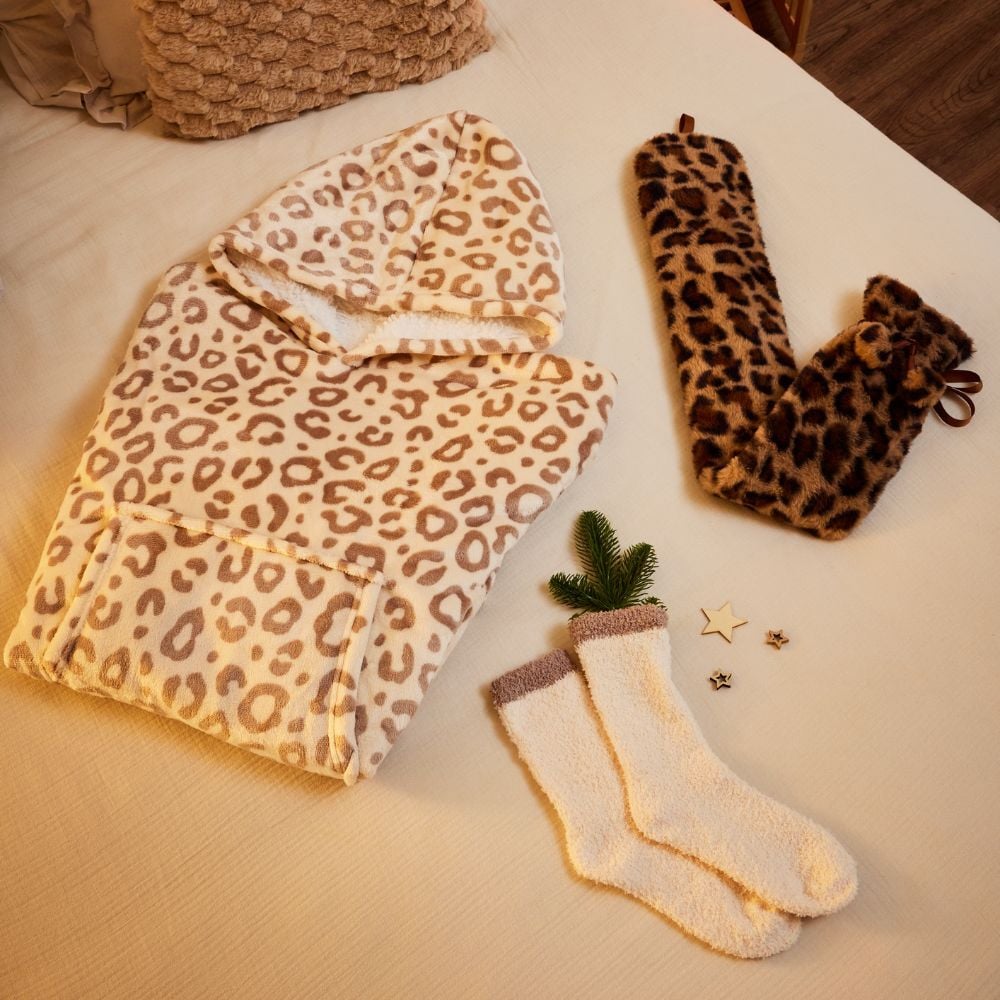 coffret plaid pull et chaussettes