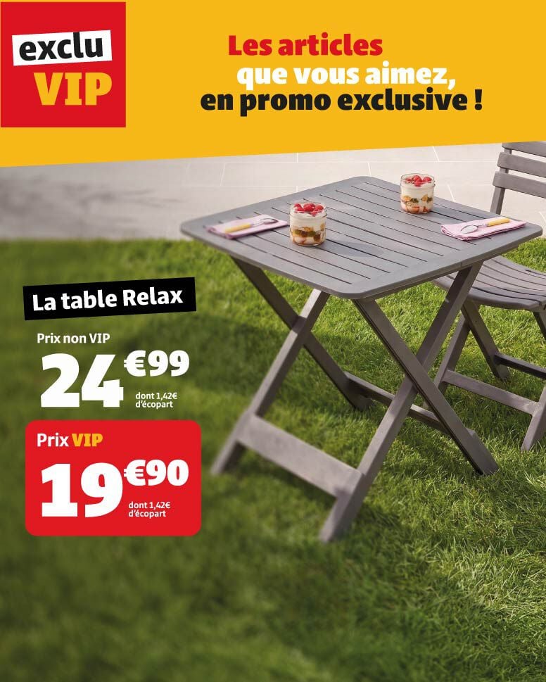 Op&eacute;ration exclu VIP