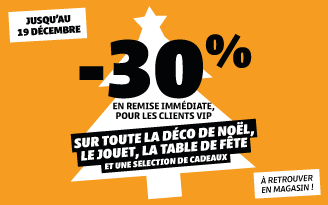 Opération 30% de remise immédiate