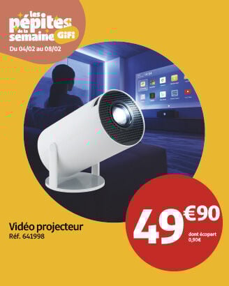 Vid&eacute;o projecteur &agrave; 49.90&euro;