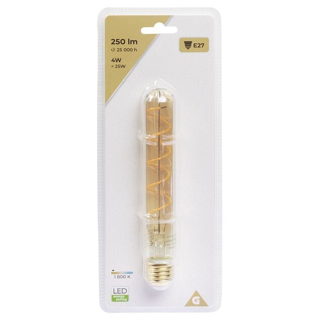 Ampoule d&eacute;co ambr&eacute;e tube E27