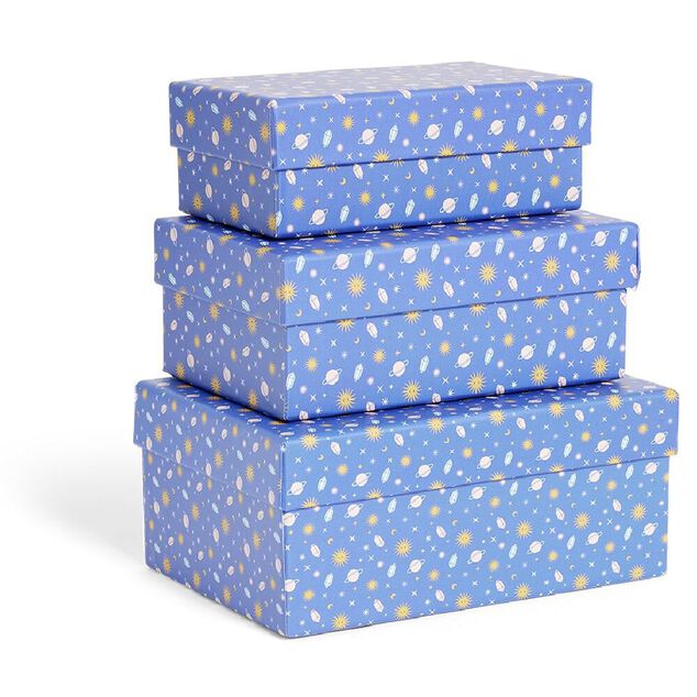 Lot de 3 bo&icirc;tes de rangement - 3 mod&egrave;les