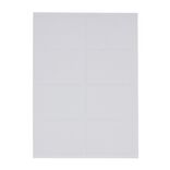 Lot de 80 étiquettes adhésives blanches 24x35mm