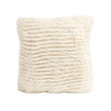 Coussin carr&eacute; &agrave; poils longs 40x40cm - 3 mod&egrave;les