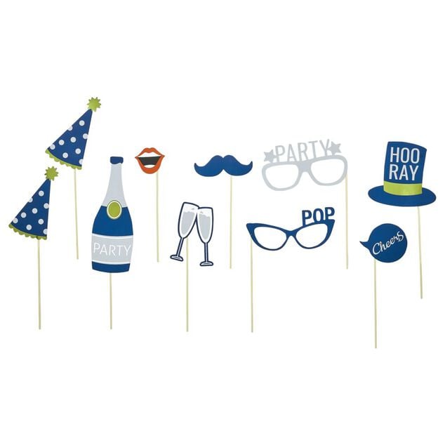 Ballon alu forme cadre photo avec accessoires photobooth 10 personnes