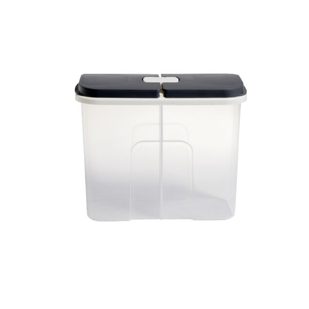 Bo&icirc;te de conservation en plastique &agrave; 2 compartiments transparent 2,1L