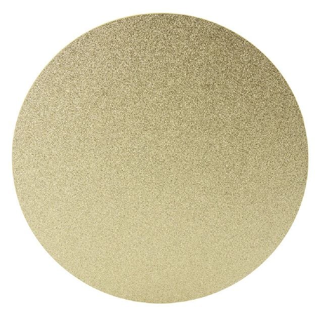 Set de table rond en polyester paillett&eacute; &oslash;33 cm