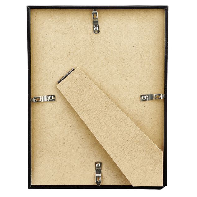 Cadre photo plastique noir 19x25cm pour photo 18x24cm