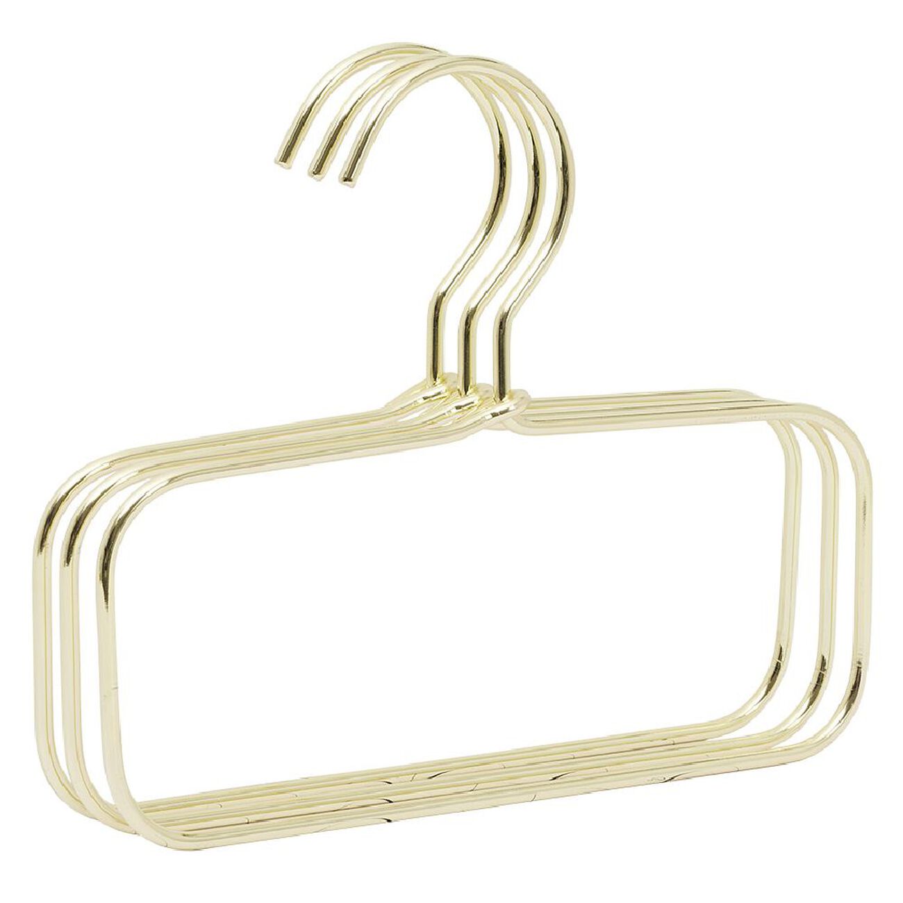 Hangerworld Lot De 50 Cintres 40cm Fins Et Solides Métal Doré Avec Barre Pantalon Et Encoches