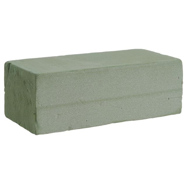 Mousse florale verte pour fleurs fra&icirc;ches 23x11xH8 cm