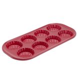 Moule 8 tartelettes silicone et armature acier 35,7x16,9xH2,3cm