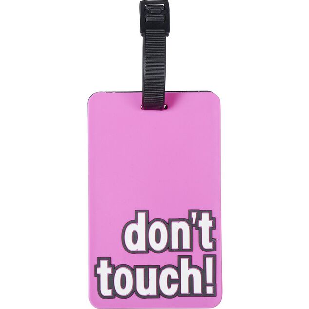 Porte &eacute;tiquette de bagage Don't touch (3 mod&egrave;les)