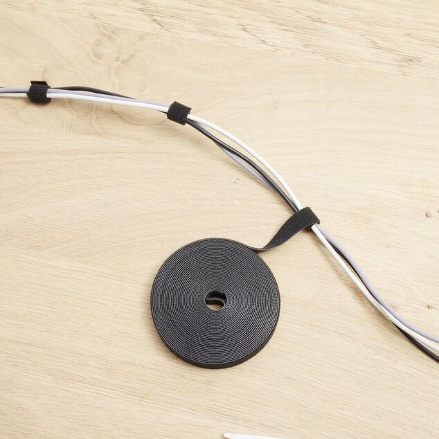 Collier de serrage auto-adhésive réutilisable nylon 5m (3 modèles)