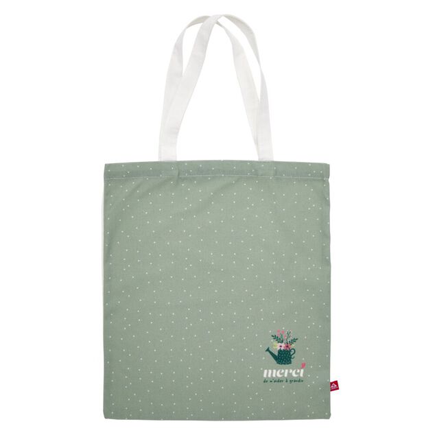 Cadeau merci pour cette année sac tote bag polycoton imprimé 34x39cm (3 modèles)