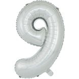 Ballon chiffre 9 en aluminium