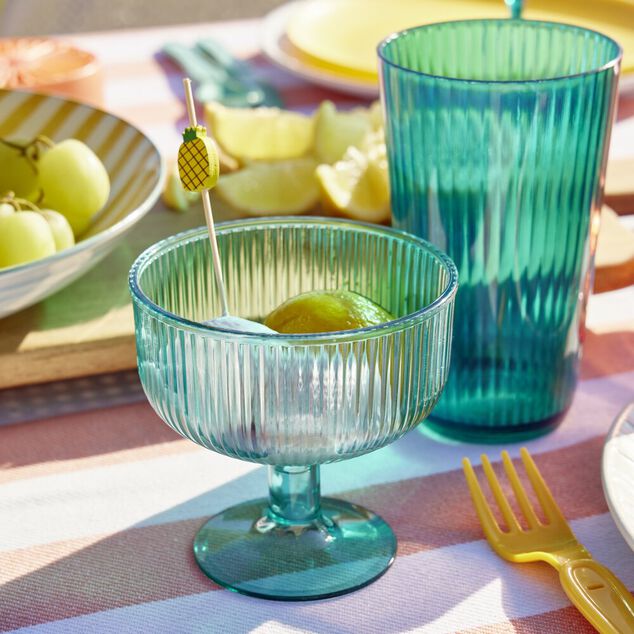 Coupe de glace sur pied 300ml plastique vert