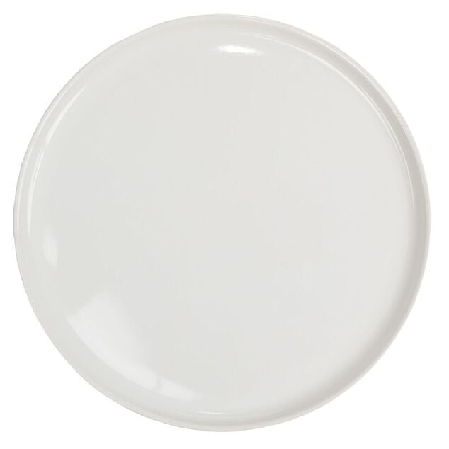Assiette plate ronde porcelaine blanc Nordic &Oslash;28cm