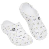 Sabots Hipps Femme plastique blanc motif tricolore T38/39