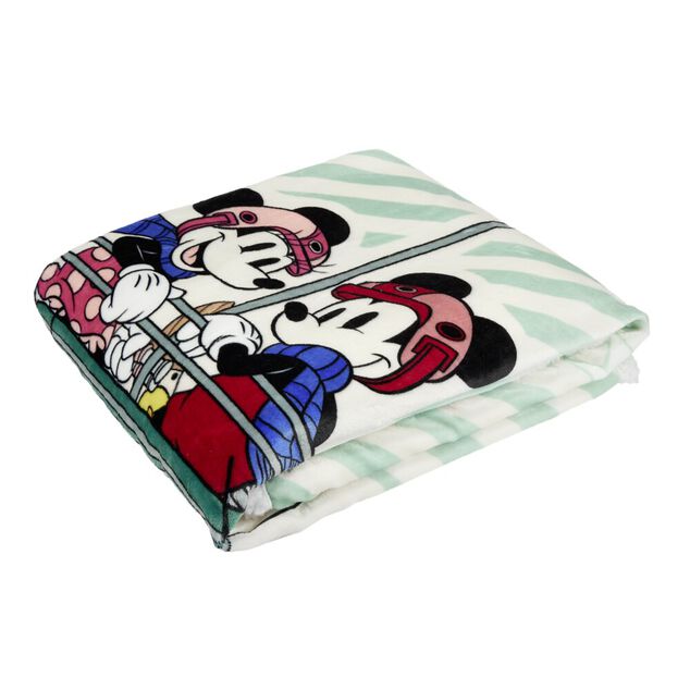 Plaid Disney Mickey & Minnie t&eacute;l&eacute;si&egrave;ge 120x150cm