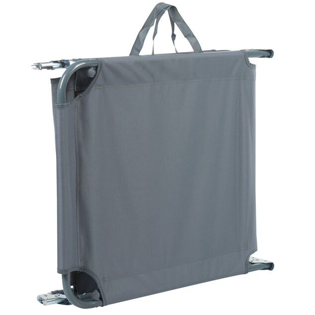 Lit de camp transat gris