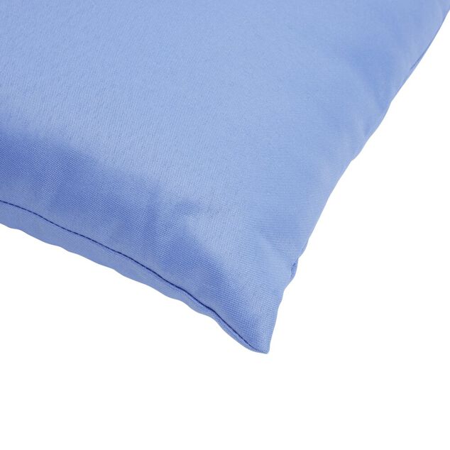 Coussin de jardin carr&eacute; uni bleu 40x40cm