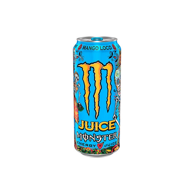 Boisson &eacute;nergisante Monster Energy Juice Mango Loco canette 50cl