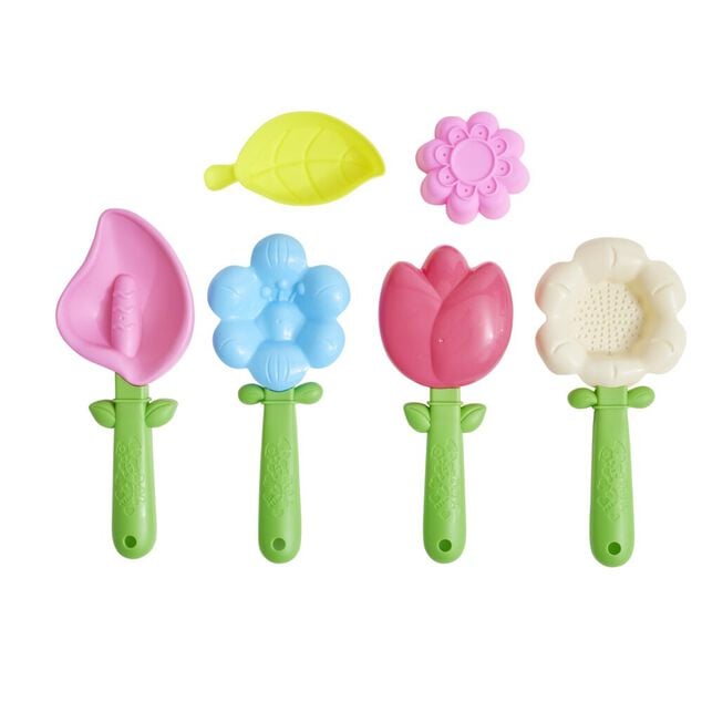 Seau de plage jardinier enfant plastique &Oslash;18xH24,6cm x12 pi&egrave;ces