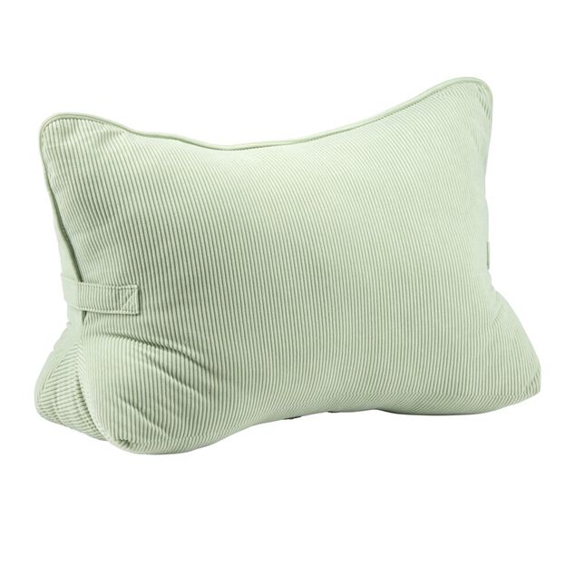 Coussin de dos polyester c&ocirc;tel&eacute; 55x35x&Eacute;p10cm (2 mod&egrave;les vert ou blanc)