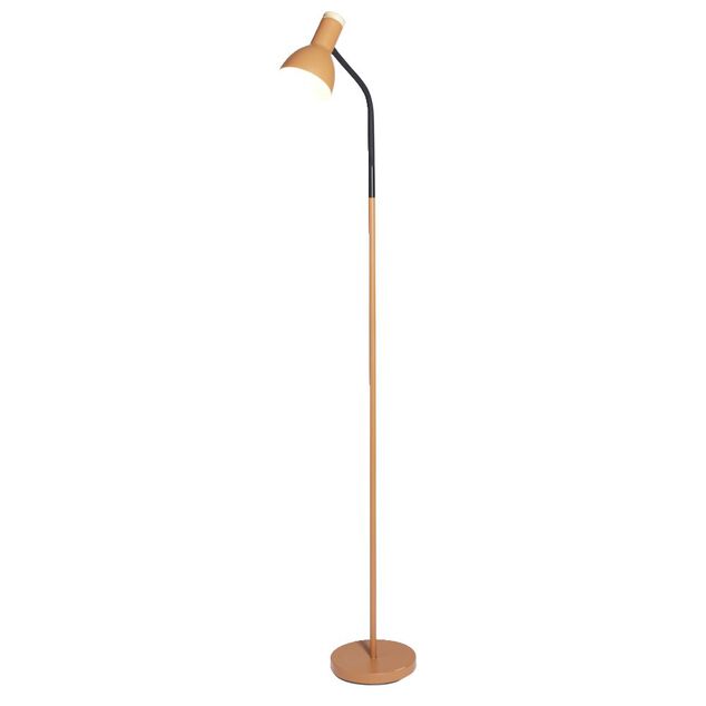 Lampadaire noir et orange H150cm