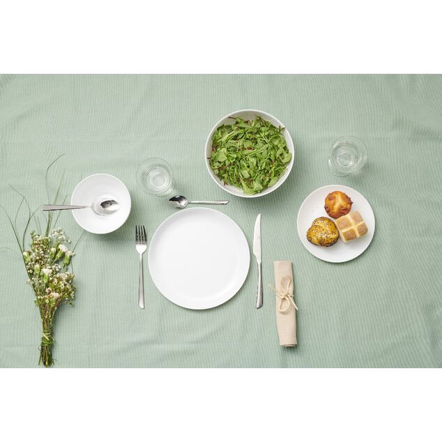 Assiette &agrave; dessert ronde verre Luminarc Diwali blanche &Oslash;20cm