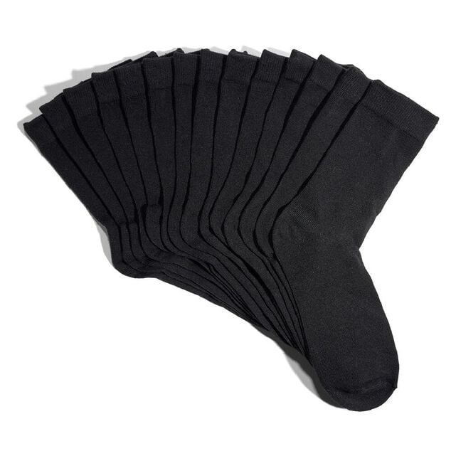 Lot 7 paires chaussettes tige longue coton et polyester - 3 coloris