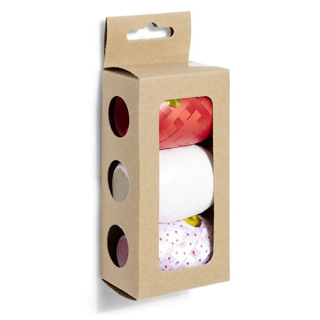 Bolduc rouge blanc et traditionnel 10m x3
