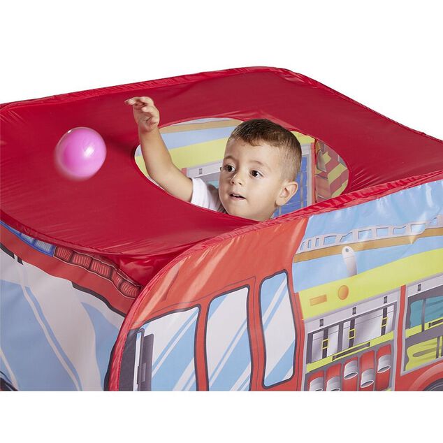 Piscine &agrave; balles camion pompier 110x70xH70cm