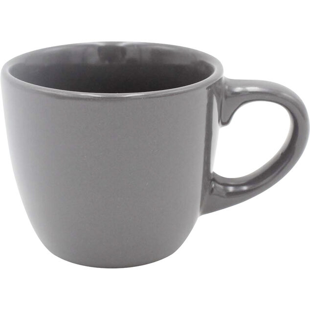 Tasse expresso en faïence gris uni 10 cl