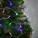 Guirlande électrique Solaire 50 Led Multicolore clignotant 4,9 m