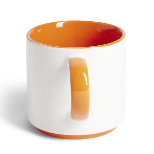 Mug gr&egrave;s bicolore 450mL &Oslash;8,5xH8cm