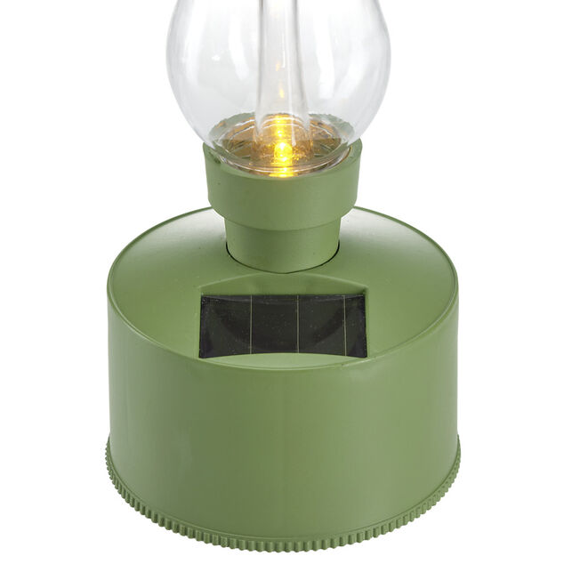 Lampe &agrave; p&eacute;trole solaire &agrave; LED blanc chaud 10x10xH21cm