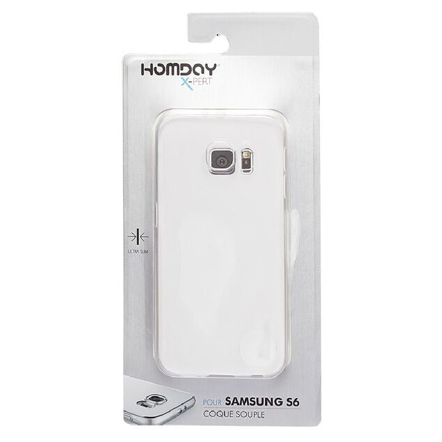 Coque souple transparente pour Samsung Galaxy S6