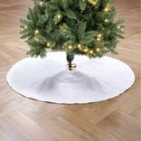 Tour de sapin feutrine blanc neige Ø90cm