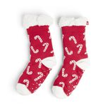 Chaussettes Noël mixte motif sucre d'orge rouges et blanches T36 à 45