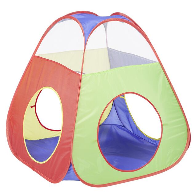Tente tunnel enfant tricolore avec sac de transport L300cm