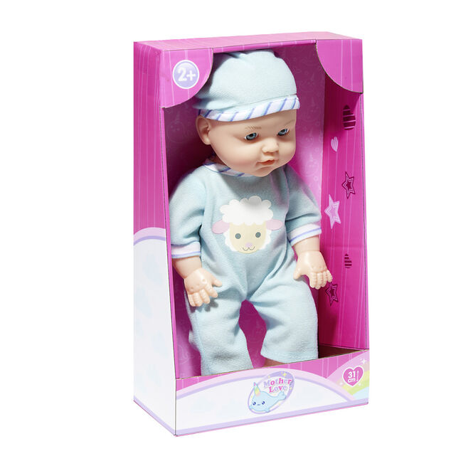 Poupon sonore L31cm - 2 mod&egrave;les rose ou bleu