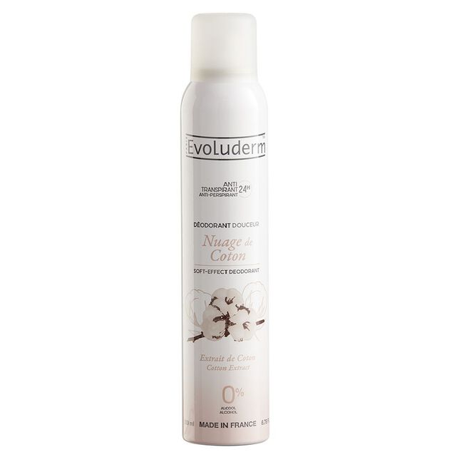 Déodorant Evoluderm nuage coton douceur 200 ml