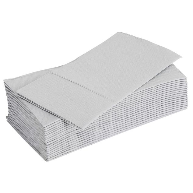 Serviette range couverts 40cm gris x20