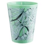 Gobelet en plastique d&eacute;cor feuillage