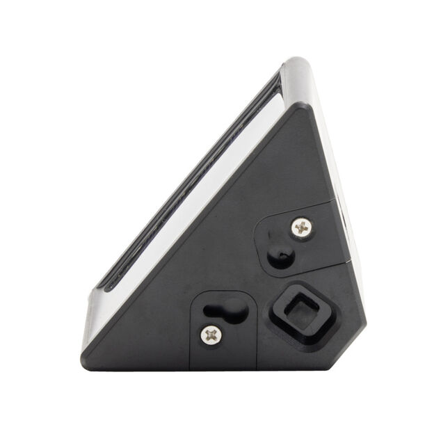 Lampe solaire noire x2 pour escalier 9LED 8,5x5,5xH5,5cm