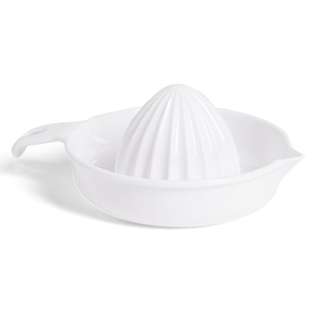 Presse agrume en plastique blanc L18,5cm