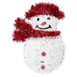 D&eacute;coration bonhomme de neige &agrave; poser H33cm