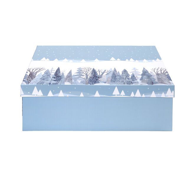 Bo&icirc;te &agrave; cadeau rectangulaire 32x24xH11,2cm - 2 mod&egrave;les